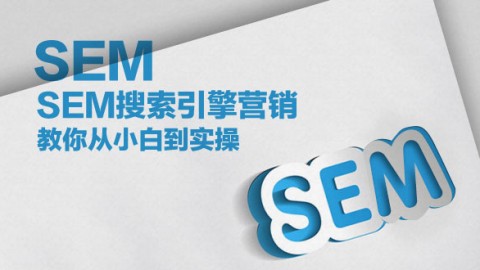 SEM搜索引擎营销，教你从小白到实操